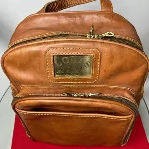 Louis Steward blue Backpack Louis Stewart | Bags | Louis Stewart Tan Genuine Leather  main image 4